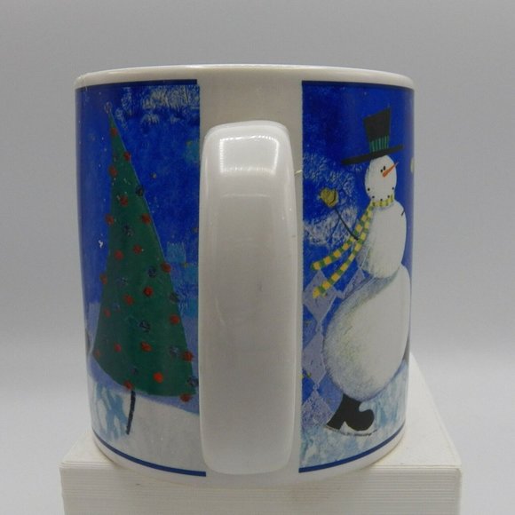 Snowman Coffee Mug Oneida Snow Pals Susan Zulauf Designs Christmas Tree Winter - Picture 5 of 7